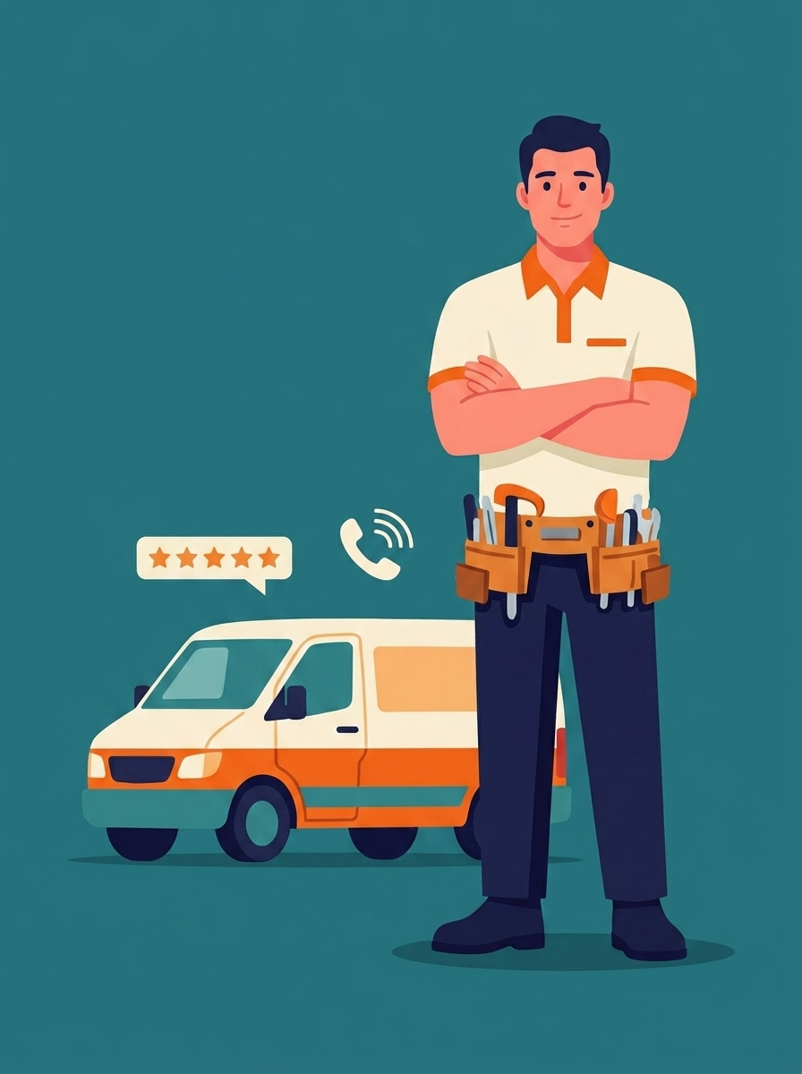 A confident local tradesperson, found, trusted and booked